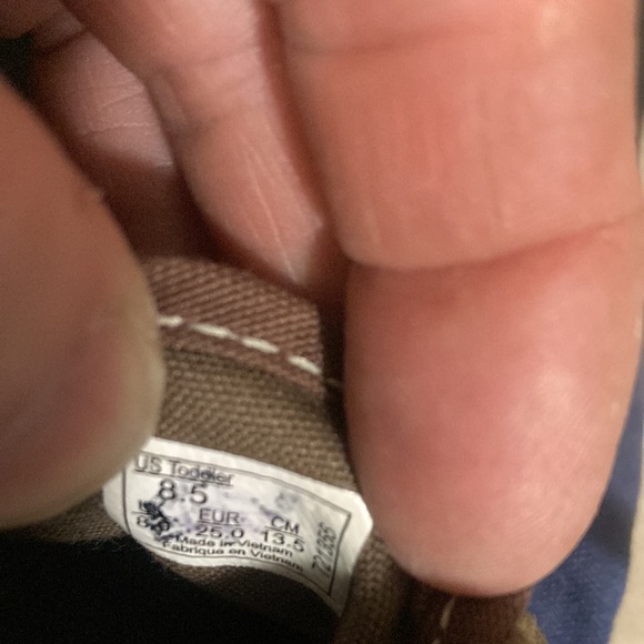 Vans brown and navy sneakers - Picture 9 of 9